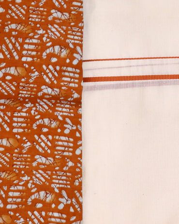 Light Brown Puliyilakkara + Blouse