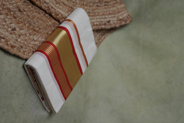 Red + Golden Handloom Setmund
